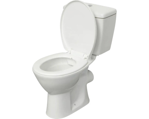 Toaletă ceramică cu capacul deschis