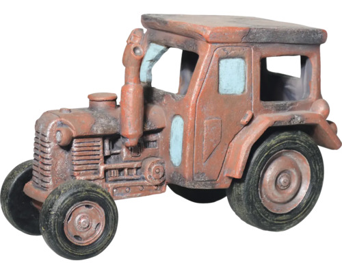 Figurină decorativă tractor din piatră artificială pentru exterior