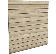 Perete de lemn din scânduri orizontale