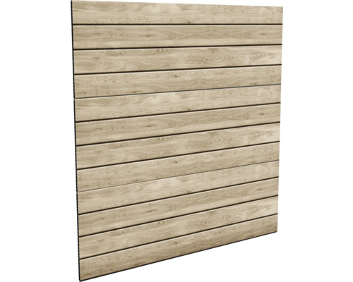 Perete de lemn din scânduri orizontale