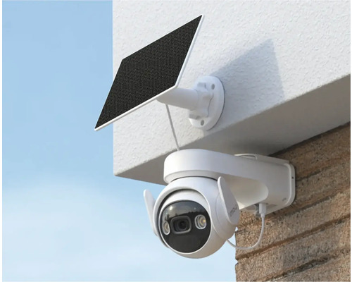 Cameră de supraveghere cu panou solar pentru alimentare