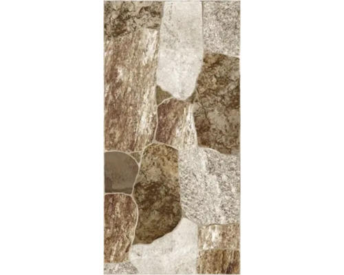 Gresie exterior / interior porțelanată Balkan Brown 30x60 cm Model de gresie cu aspect de piatră pentru pereți și podele
