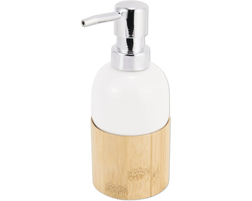 Dozator de săpun cu recipient din bambus