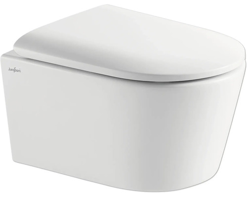 Vas WC suspendat cu spălare profundă și capac WC de la Jungborn