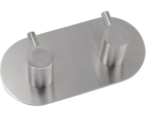 Cârlig dublu pentru haine din metal pentru montare pe perete