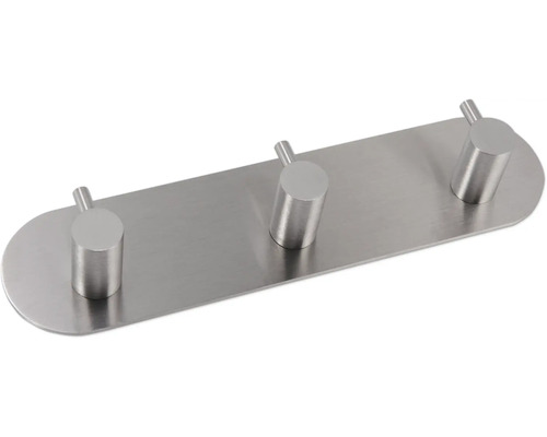 Bară cu trei cârlige metalice pentru haine
