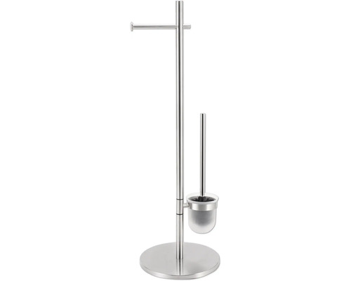 Set suport hârtie igienică independent din metal cu perie