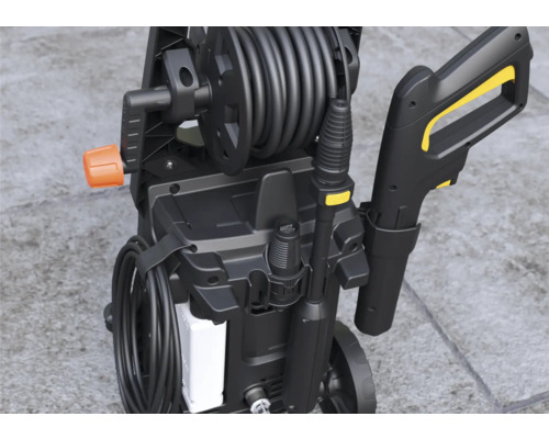 Curățător de înaltă presiune cu tambur pentru furtun și accesorii