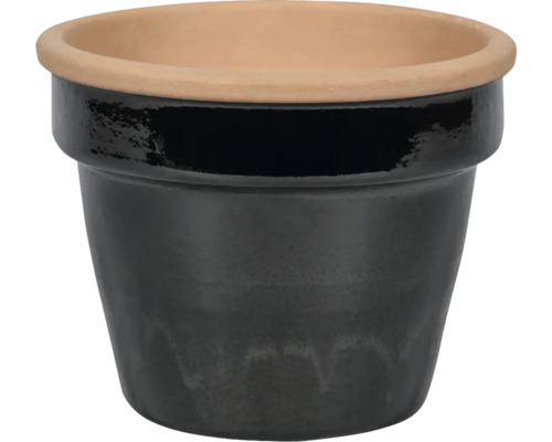 Ghiveci ceramic negru