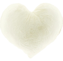 Pernă decorativă în formă de inimă din blană artificială