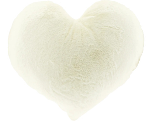Pernă decorativă în formă de inimă din blană artificială