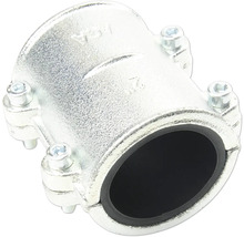 Conector metalic pentru conducte cu șuruburi