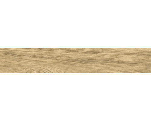 Gresie exterior / interior porțelanată glazurată rectificată Tilia maro 20x120 cm Placă ceramică cu aspect de lemn