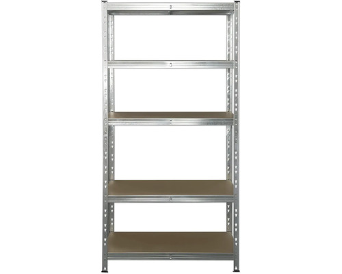 Raft cu cadru metalic și cinci rafturi