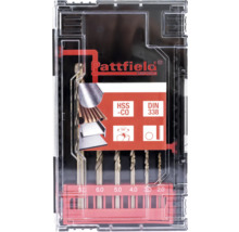 Set burghie Pattfield cu dimensiuni diferite într-o cutie transparentă de plastic