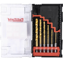 Set burghie Patta Ergo Tools cu dimensiuni diferite în cutie de plastic
