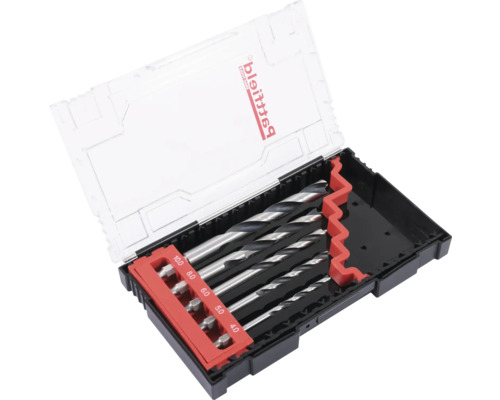 Set burghie hexagonale pentru lemn Pattfield 4-10mm, 5 piese