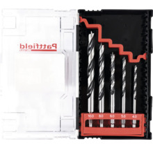 Set de burghie Forstner într-o cutie transparentă din plastic