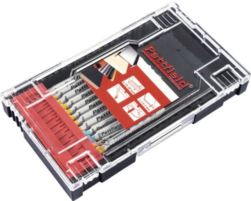 Set de lame de ferăstrău vertical Pattfield în cutie de depozitare