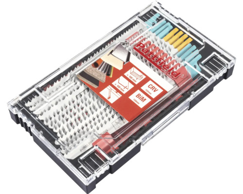 Set de accesorii Pattfield Ergo Tools într-o cutie transparentă din plastic