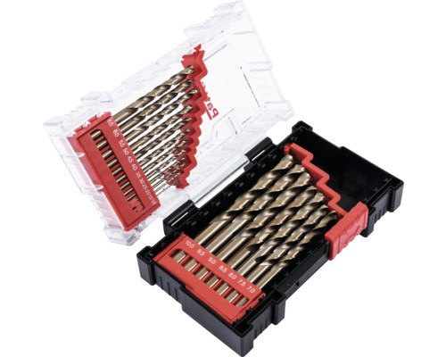 Set burghie pentru metal Pattfield HSS 1-10mm, 19 piese