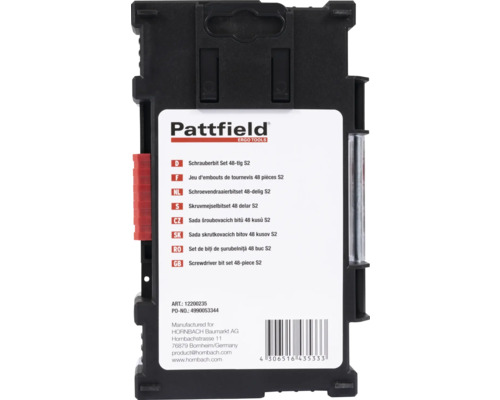 Pattfield set de biți de șurubelniță 48 bucăți