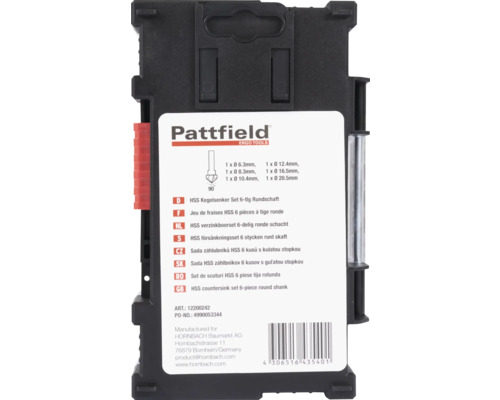 Pattfield Set de scuturi HSS 6 piese tija rotunda