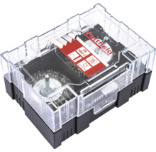 Set perii de sârmă pentru scule Pattfield CH40 în cutie transparentă din plastic