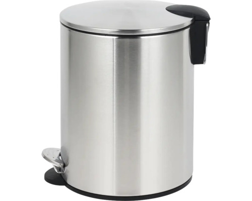 Coș de gunoi cu pedală din oțel inoxidabil cu capac și pedală