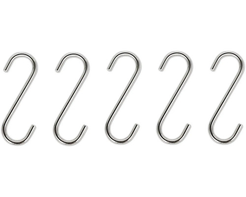 Cinci cârlige S din metal