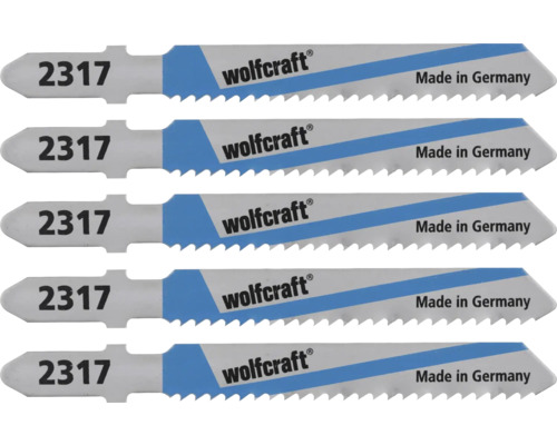 Pânze fierăstrău pendular Wolfcraft 75/50 mm, pentru aluminiu, pachet 5 bucăți
