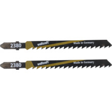 Două pânze de ferăstrău vertical marca Wolfcraft cu numărul 2380, fabricate în Germania.