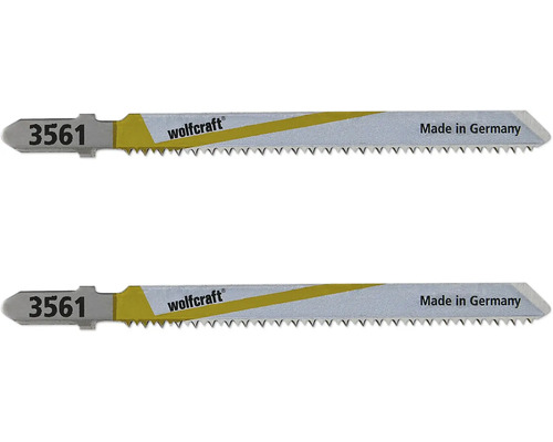 Pânze fierăstrău pendular Wolfcraft 3561 100/75 mm, pentru lemn & plastic, 2 bucăți Pânze de ferăstrău vertical Wolfcraft pentru tăierea lemnului, 2 bucăți