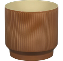 Ghiveci de flori ceramic cu suprafață canelată