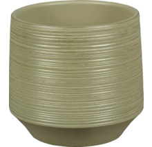 Ghiveci de flori ceramic cu model orizontal cu linii