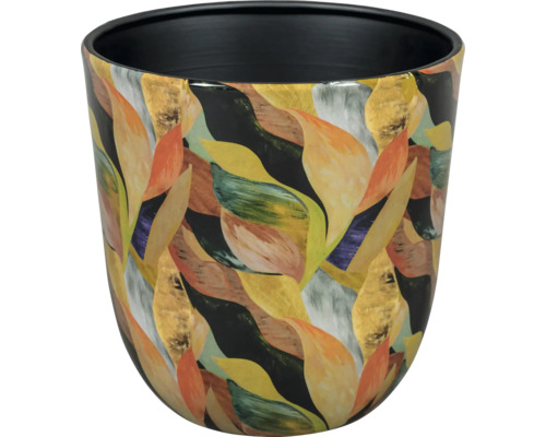 Mască ghiveci Passion for Pottery Bombay ceramică Ø 12 cm H 12 cm Ghiveci de flori cu design cu frunze