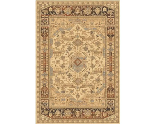 Covor bej cu model floral