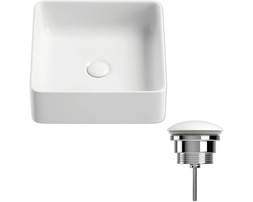 Lavoar ceramic de blat cu set de scurgere