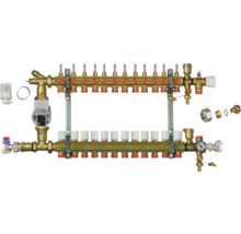 Distribuitor încălzire prin pardoseală cu pompă și accesorii