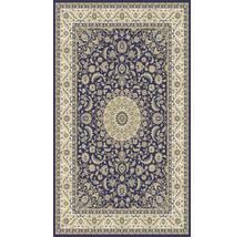 Covor albastru cu model floral