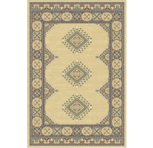 Covor bej cu model cu ornamente tradiționale