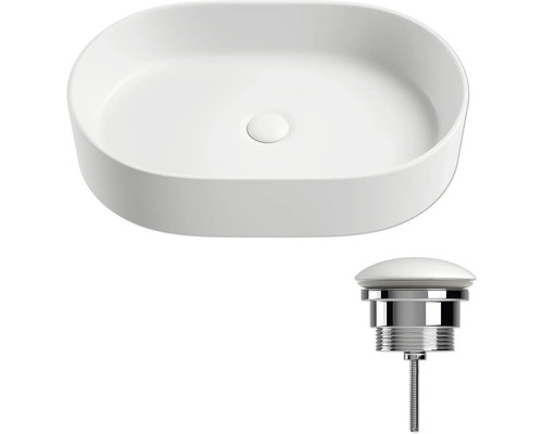 Lavoar ceramic de blat cu ventil de scurgere