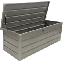 Ladă de grădină metalică deschisă pentru depozitare în exterior