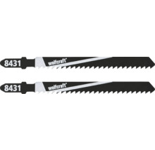 Pânze fierăstrău pendular Wolfcraft 100/75 mm, pentru lemn esență moale, pachet 2 bucăți