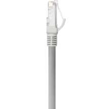 Prim-plan cu un cablu de rețea gri cu conector RJ45