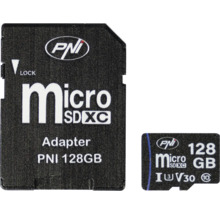 Card de memorie PNI Micro SDXC 128 GB cu adaptor
