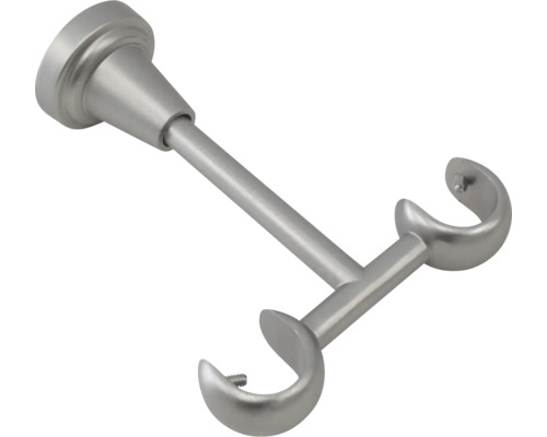 Consolă dublă tavan Barock argintiu satin Ø 19/25 mm