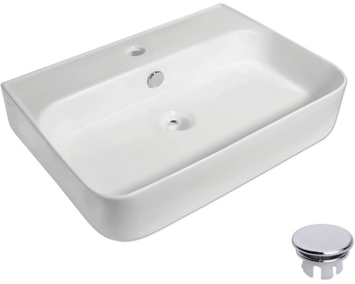 Chiuvetă ceramică cu garnitură de scurgere