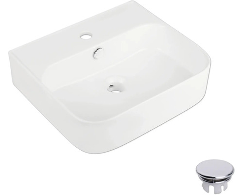 Lavabou ceramic cu garnitură de scurgere