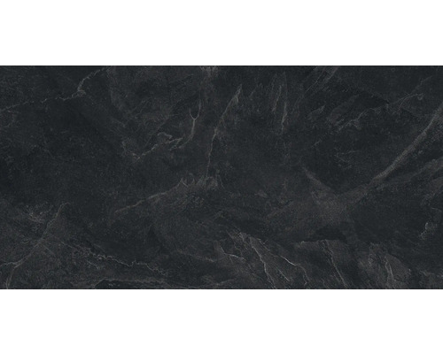 Placă de gresie închisă la culoare cu aspect de marmură